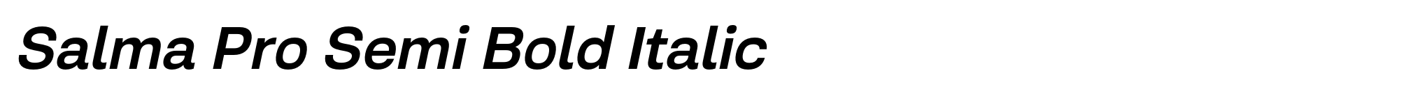 Salma Pro Semi Bold Italic image